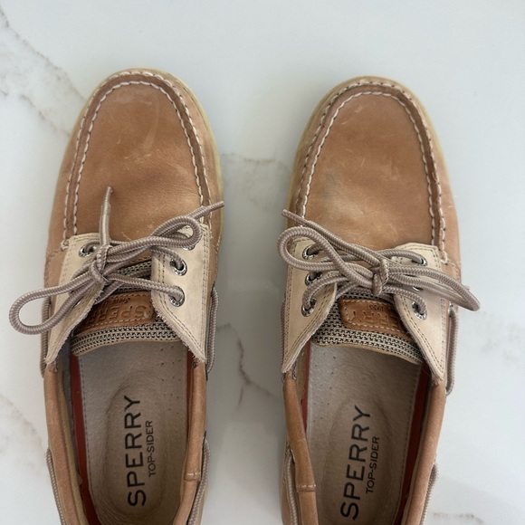 Sperry Tan and Cream Boat Shoes - Picture 2 of 5